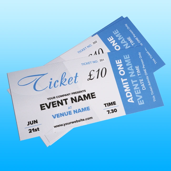 Tickets Printing Exeter